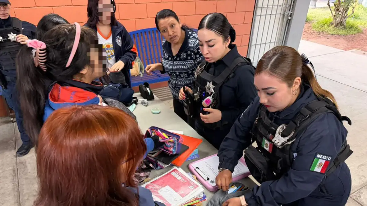 Refuerza la DSPM acciones de prevención con filtro escolar en Escuela Secundaria Héctor A. Migoni Fóntes